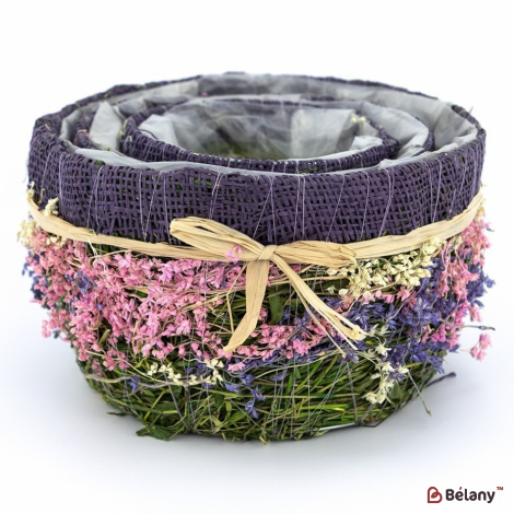 Set Ghivece "forest" Liliac