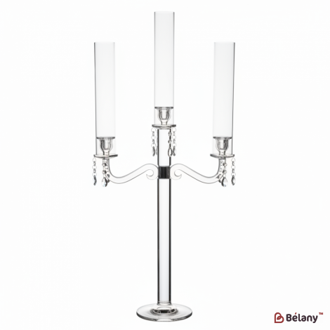 Suport De Lumanare Din Sticla "antique" Pentru 3 Lumanari