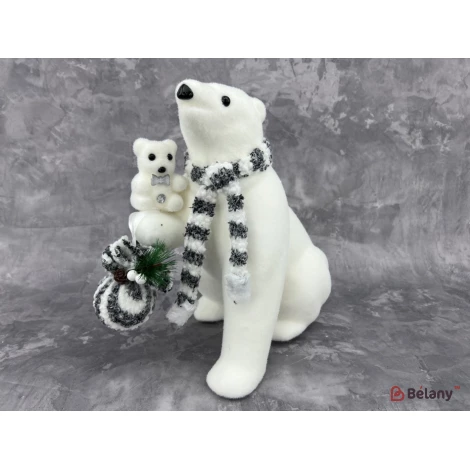 Decor Urs Cu Un Copil "ursul Polar"