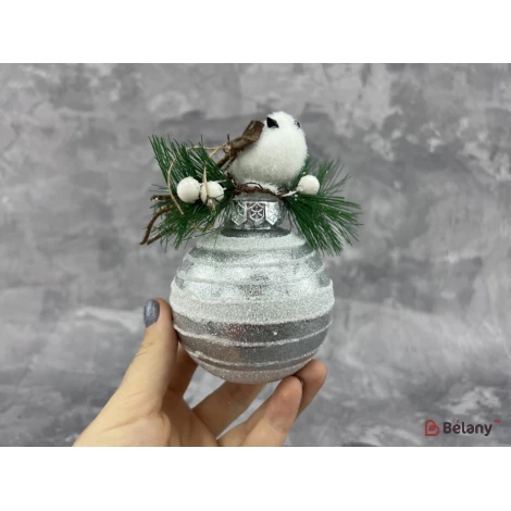 Jucărie Pentru Pom De Crăciun „Păsări Pe Minge De Argint”