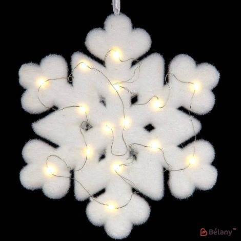 Decor De Anul Nou „Fulg De Zăpadă” Cu Iluminare Led