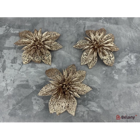 Decor De Anul Nou „Flower” Bronz