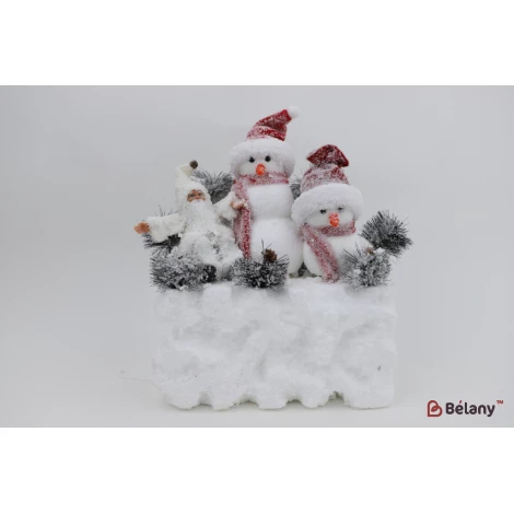 Doi Oameni De Zăpadă Și Moș Crăciun - Фото