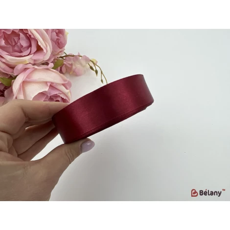 Panglică Din Satin „Obișnuit” Visiniu - Фото