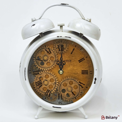 Ceas Decorativ "alarma" Alb