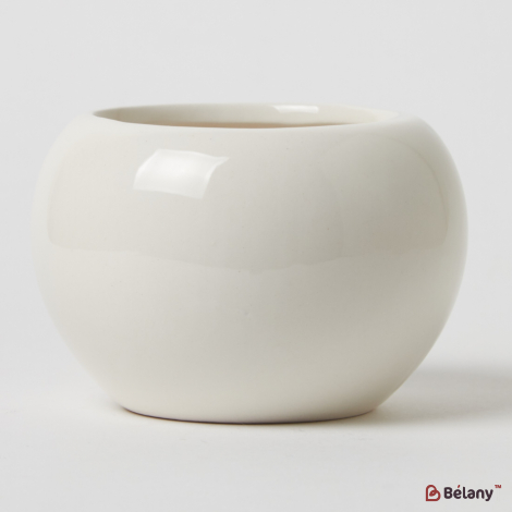 Ghiveci Din Ceramică "ball" Alb