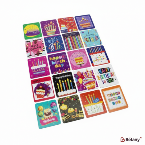 Mini Carduri „Ziua De Naștere” (Mix De 140 De Bucăți)