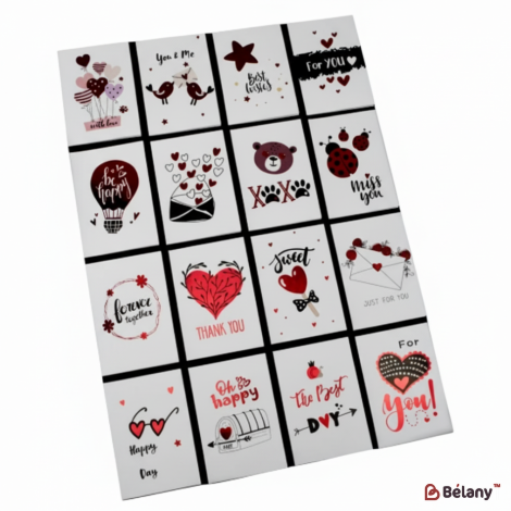 Mini-Carduri „Passion Love 2.0” (Mix De 128 De Bucăți)