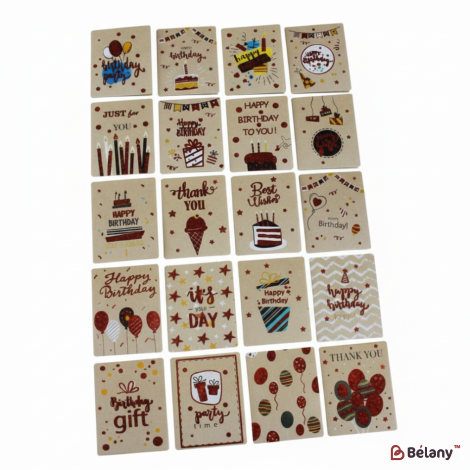 Mini-Carduri „Happy Boom” (Mix De 140 De Bucăți)