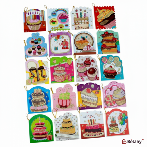 Mini-Carduri „Prăjituri Dulci” (Mix De 120 De Bucăți)