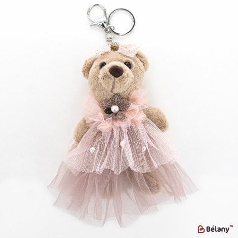 Breloc „Urs În Fustă” Bej