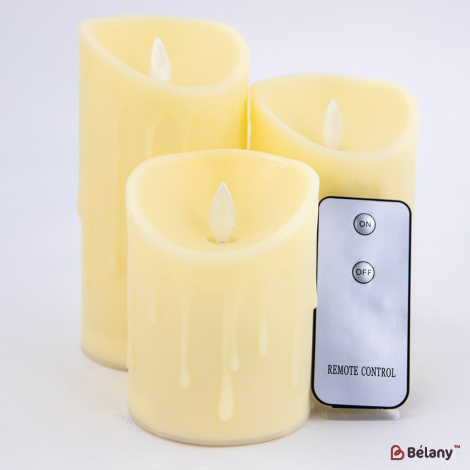 Set Lumanari Led Decorative Cu Telecomanda