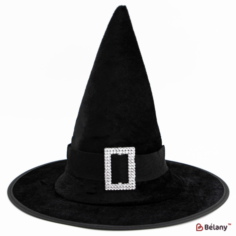 Pălărie De Vrăjitoare „Velvet” Neagră