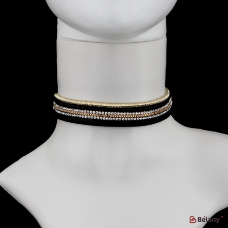 Choker "mușețel Negru"