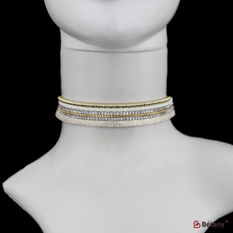 Choker „Piele Albă”