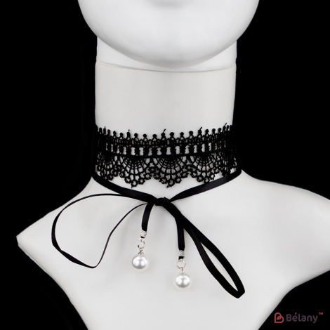 Choker "perle Duble"