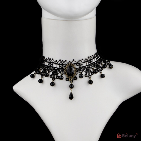 Choker "perle Negre"