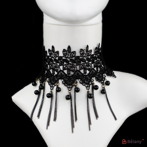 Choker „Picături Negre”