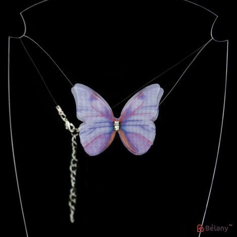 Choker "fluture Violet"