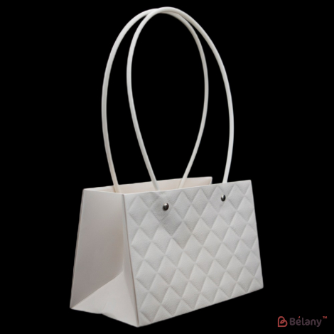 Сумка для цветов белая "Shade" M