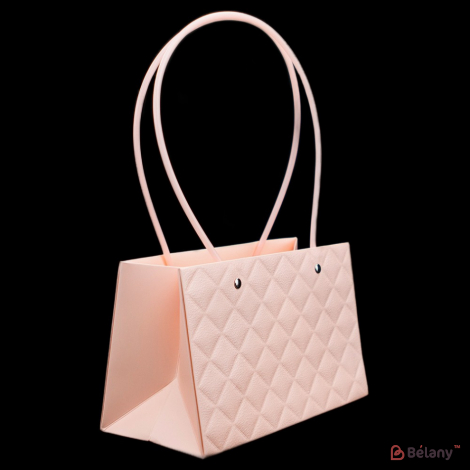 Сумка для цветов персиковая "Shade" M