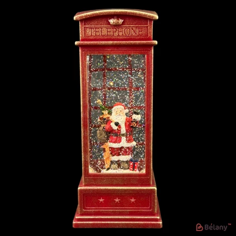 Фонарь со снегом "Merry Christmas" №1