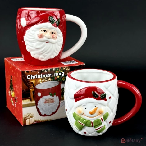 Керамическая чашка "Santa white" #1