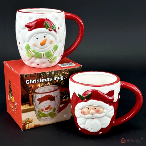 Керамическая чашка "Santa red"
