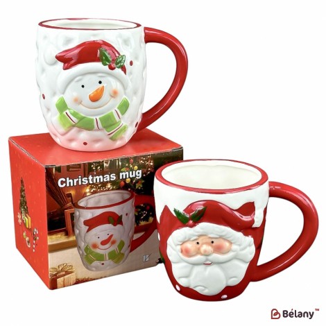 Керамическая чашка "Santa red"