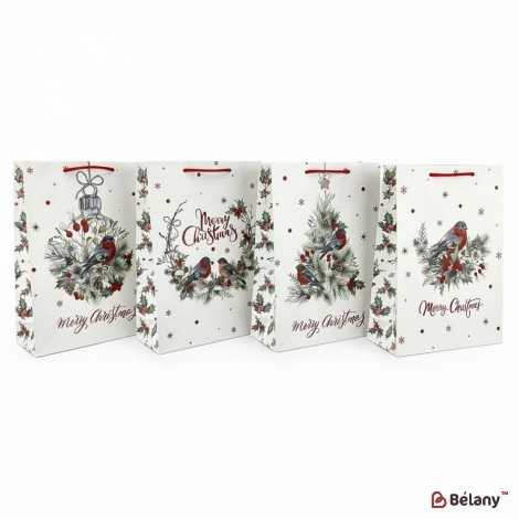 Новогодний пакет "Merry Christmas white" #1