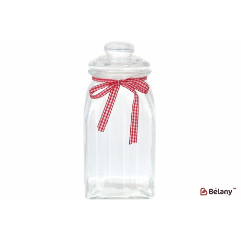Баночка с крышкой высокая "Transparent" 1500 мл