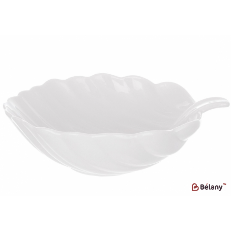 Фарфоровый салатник 20.5 см "Oak leaf" белое