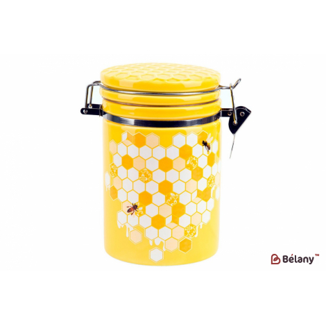 Банка керамическая на металлической затяжке "Honey collection" 650 мл