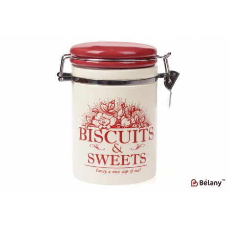 Банка керамическая с металлической застежкой "Biscuits" 700 мл