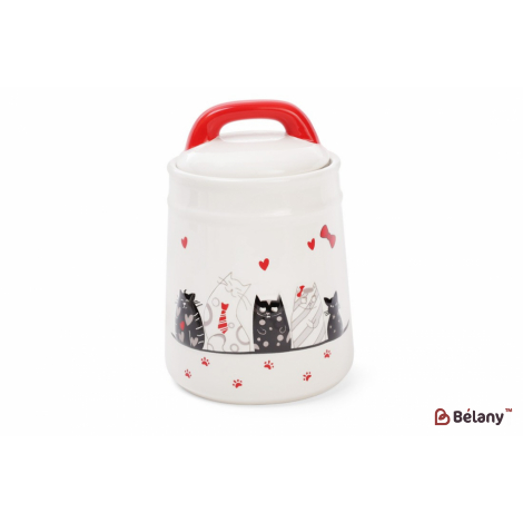 Банка керамическая  "Cats family" 1000 мл