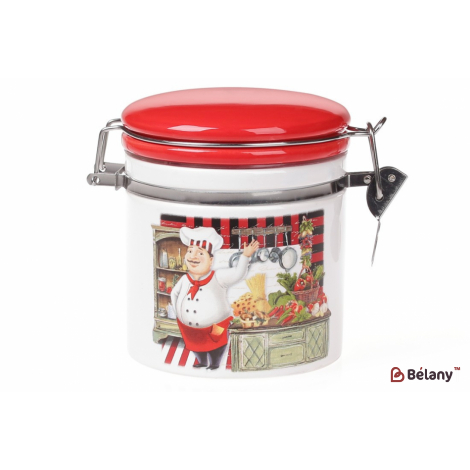 Банка керамическая с металлической затяжкой "Summer style" 450 мл