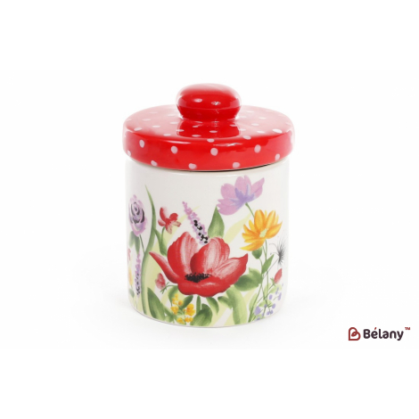 Банка керамическая "Wash drawing red" 350 мл