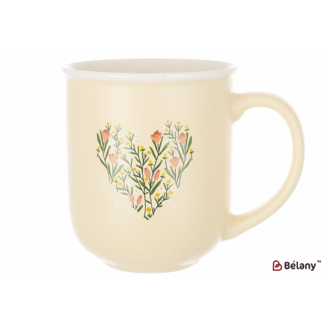 Фарфоровая кружка 400 мл "Warm Heart"