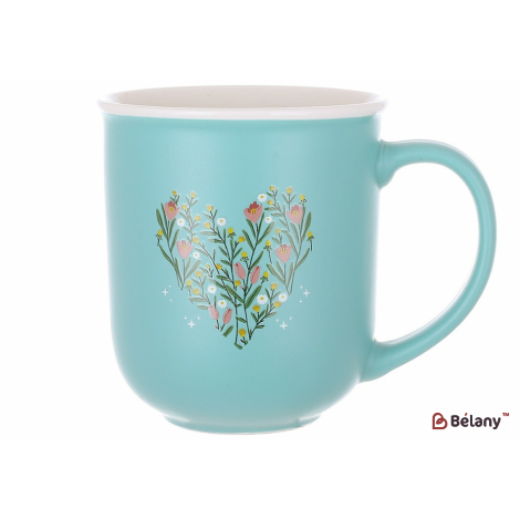 Фарфоровая кружка 400 мл "Warm Heart"