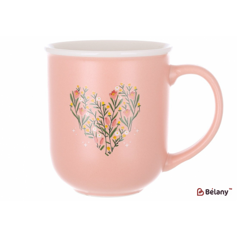 Фарфоровая кружка 400 мл "Warm Heart"