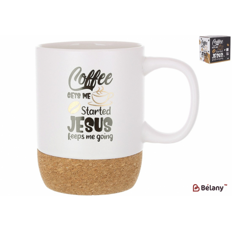 Керамическая кружка на пробковой основе 400 мл "Coffee"