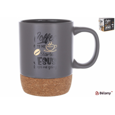 Керамическая кружка на пробковой основе 400 мл "Coffee"