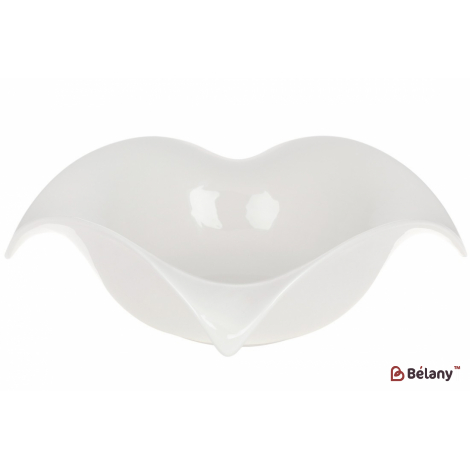 Фарфоровый салатник 24 см "Opera" белый