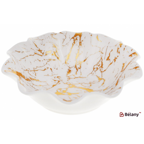 Фарфоровый салатник 20 см "Deep" белый