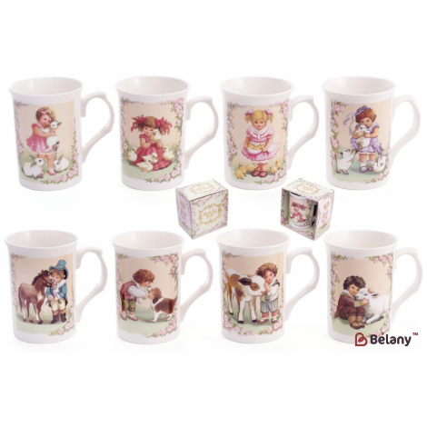 Набор фарфоровых кружек с принтом 270 мл " Dear Friends "