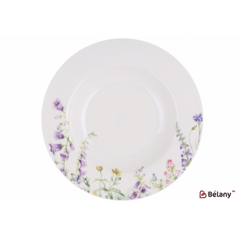 Фарфоровая суповая тарелка "Bell Flower"D21,5 см