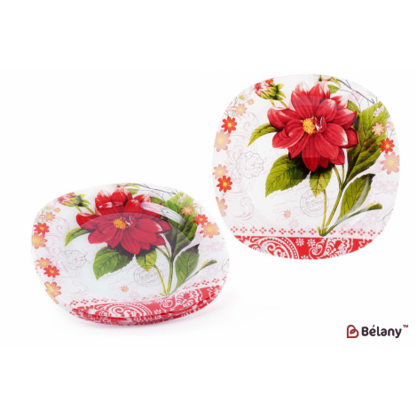 Стеклянная тарелка "Summer dew"D25