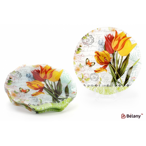 Стеклянная тарелка " Buckingham"D20