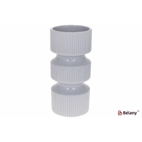 Керамическая ваза "Lupinus" grey 12.7*12.7*27см