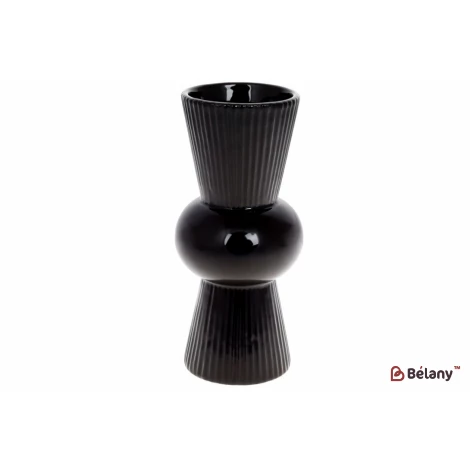 Керамическая ваза "Vesca black" 10*10*22.6см